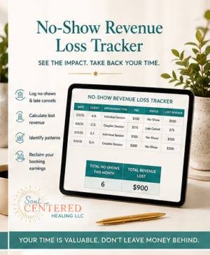 no show revenue loss tracker | Therapist Tools and Resources