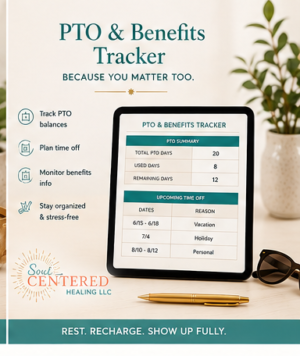 pto benefits tracker | Therapist Tools and Resources