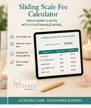 sliding scale fee calculator | Therapist Tools and Resources