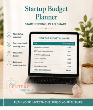 startup budget planner | Therapist Tools and Resources